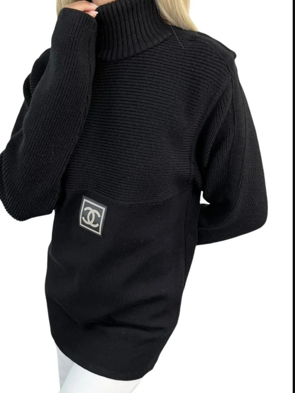 CHANEL Sport Vintage CC Logo Sweater Top